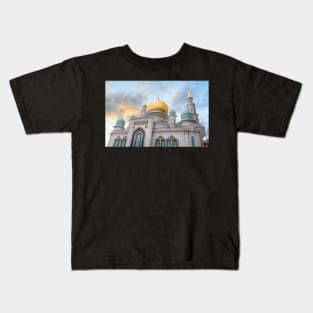 Moscow Cathedral Mosque in Russia Kids T-Shirt